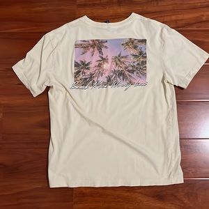 H&M Pastel Yellow Graphic Tee